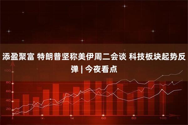 添盈聚富 特朗普坚称美伊周二会谈 科技板块起势反弹 | 今夜看点